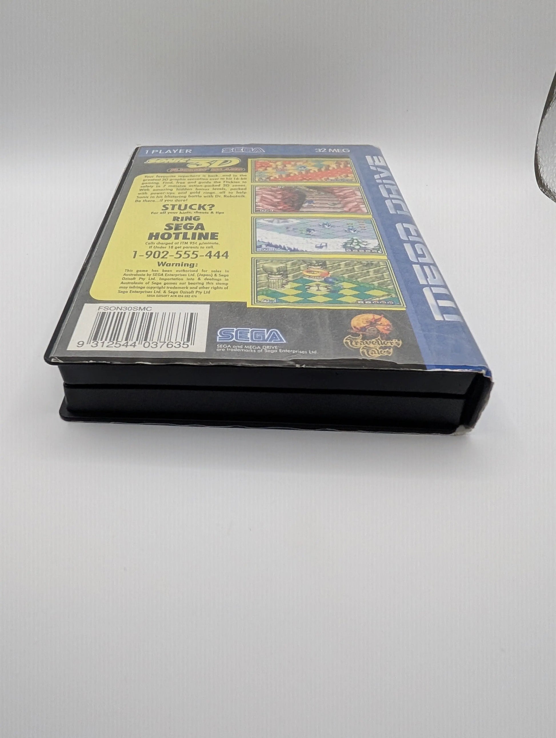 SEGA SMD Mega Drive - Sonic 3D Flickies Island PAL + Instruction, Case, Game FRENLY BRICKS - Open 7 Days