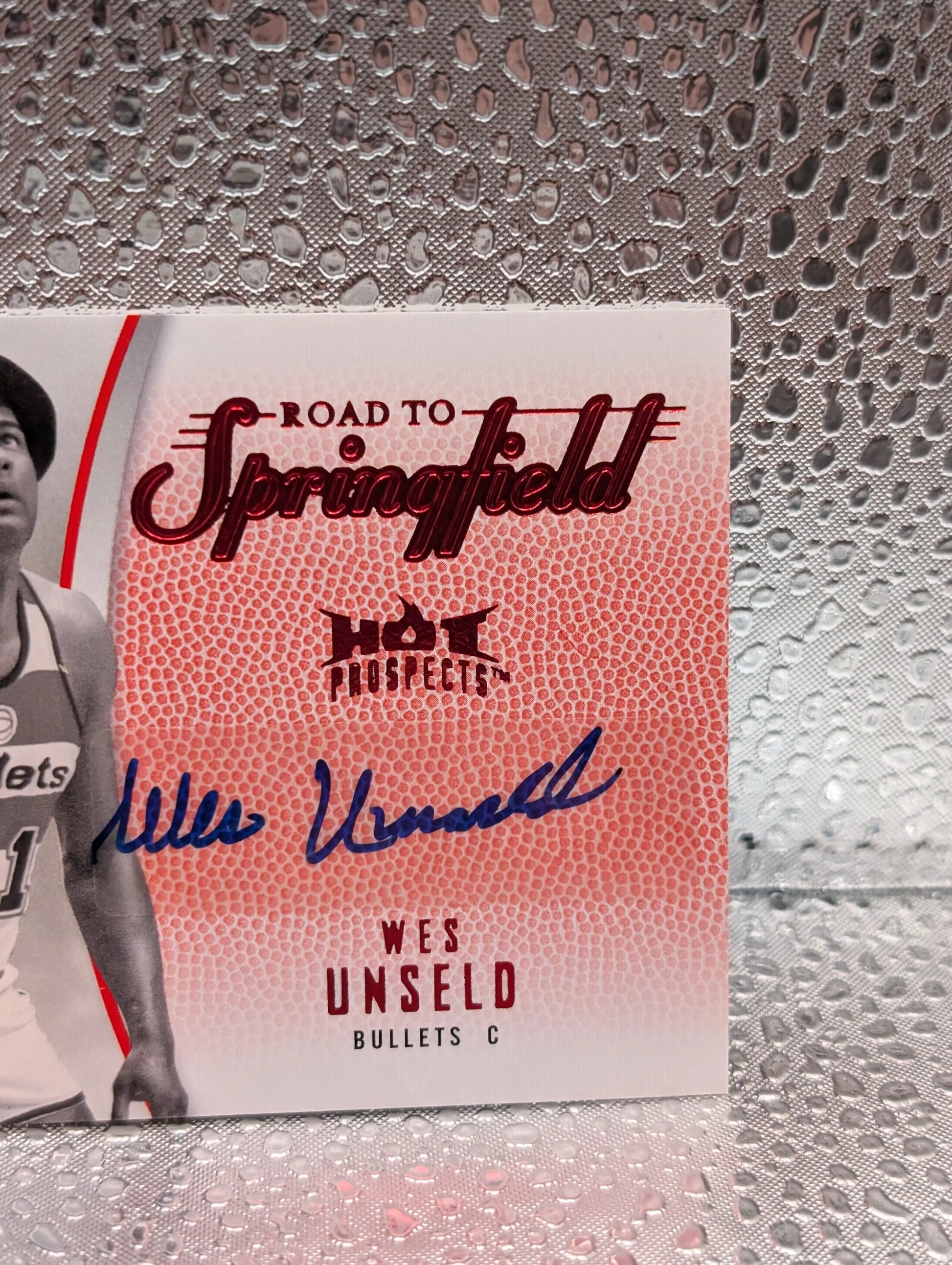 2008-09 Hot Prospects Fleer Wes Unseld Road to Springfield 5/5 Autograph FRENLY BRICKS - Open 7 Days