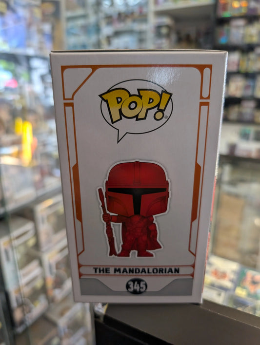 Funko Pop Star Wars The Mandalorian Red Chrome #345 Target Exclusive! FRENLY BRICKS - Open 7 Days