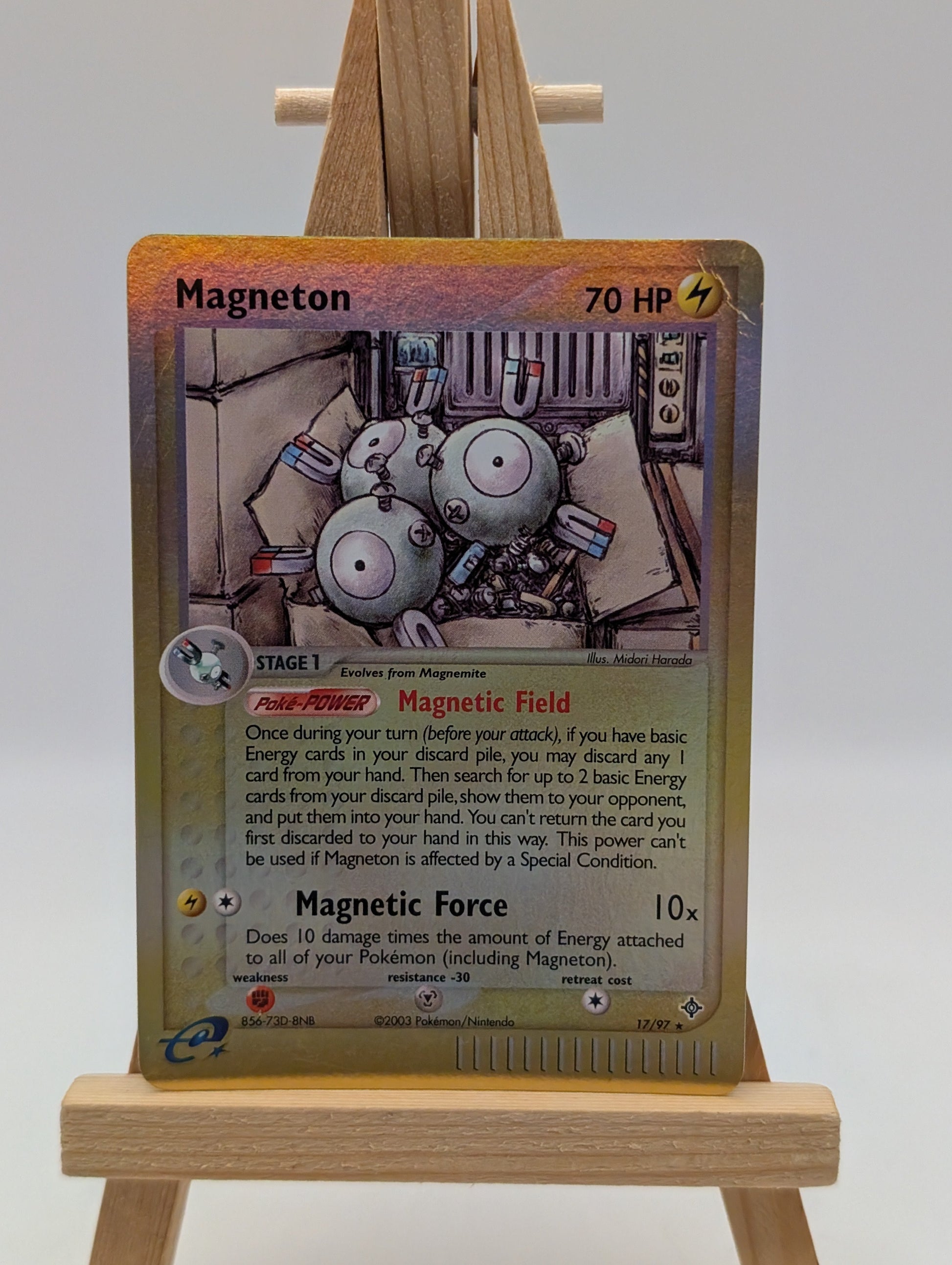 2003 Pokemon MAGNETON Ex Dragon REVERSE HOLO Foil RARE eReader Set Card 17/97 NM FRENLY BRICKS - Open 7 Days