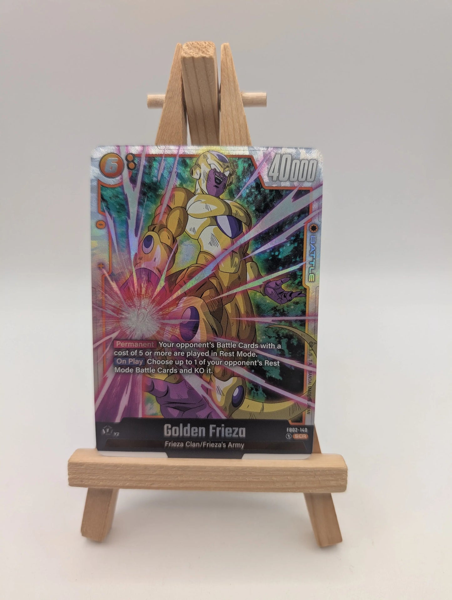 Golden Frieza FB02-140 SCR Dragon Ball Super Fusion World Blazing Aura FRENLY BRICKS - Open 7 Days