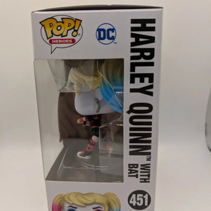 DC Comics - Harley Quinn with Bat Pop! Vinyl Figure #451 Funko FRENLY BRICKS - Open 7 Days