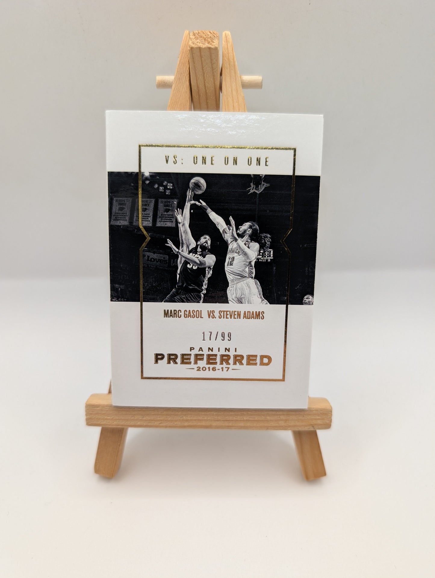 2017 Panini Preferred Marc Gasol vs Steven Adams Jersey Booklet VS-MGSA /99 FRENLY BRICKS - Open 7 Days
