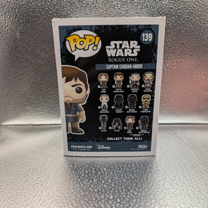 FUNKO Pop Vinyl Captain Cassian Andor Star Wars #139 FRENLY BRICKS - Open 7 Days