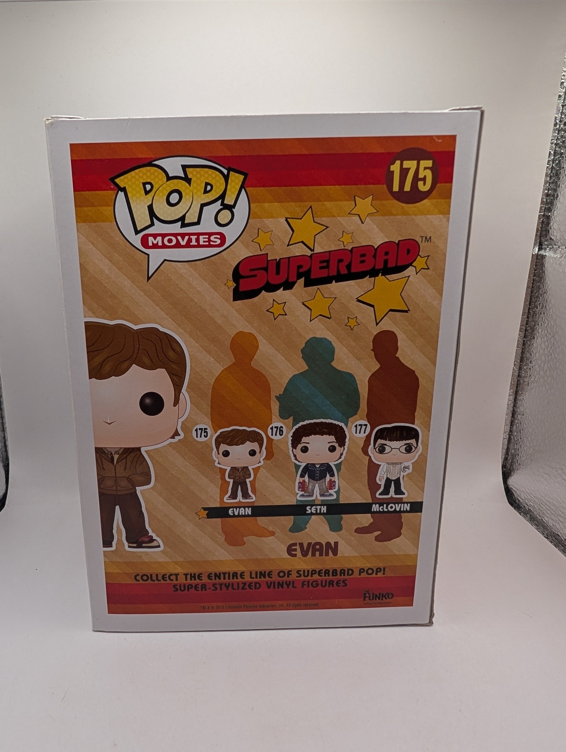 Superbad Evan Funko Pop Vinyl Movies #175 Vaulted Figure Played By Michael Cera FRENLY BRICKS - Open 7 Days