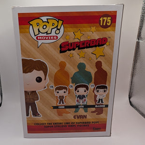 Superbad Evan Funko Pop Vinyl Movies #175 Vaulted Figure Played By Michael Cera FRENLY BRICKS - Open 7 Days