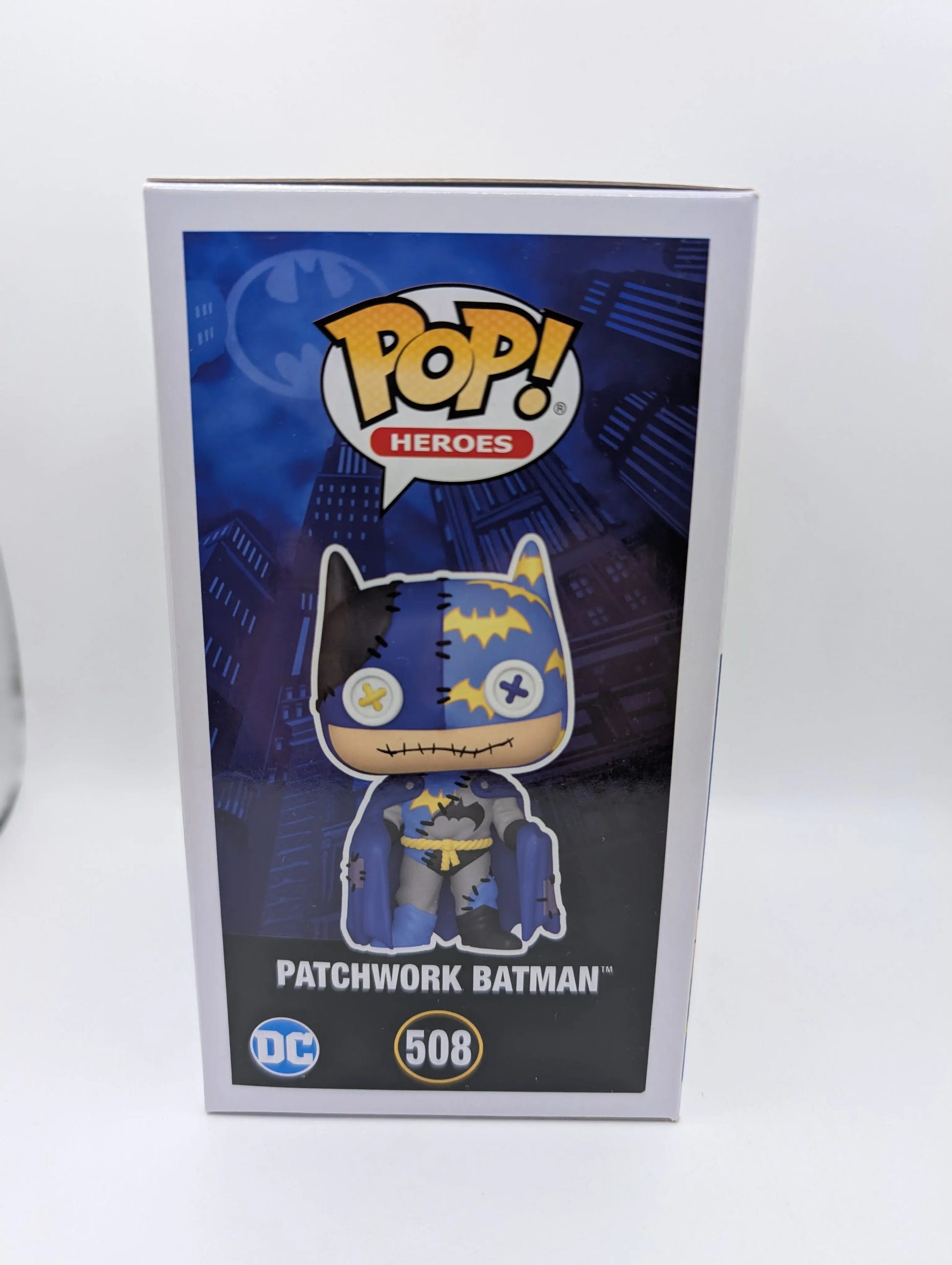 DC Comics - Patchwork Batman Pop! Vinyl Figure #508 FRENLY BRICKS - Open 7 Days image 2