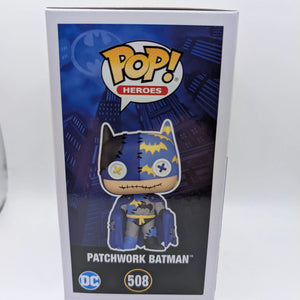 DC Comics - Patchwork Batman Pop! Vinyl Figure #508 FRENLY BRICKS - Open 7 Days