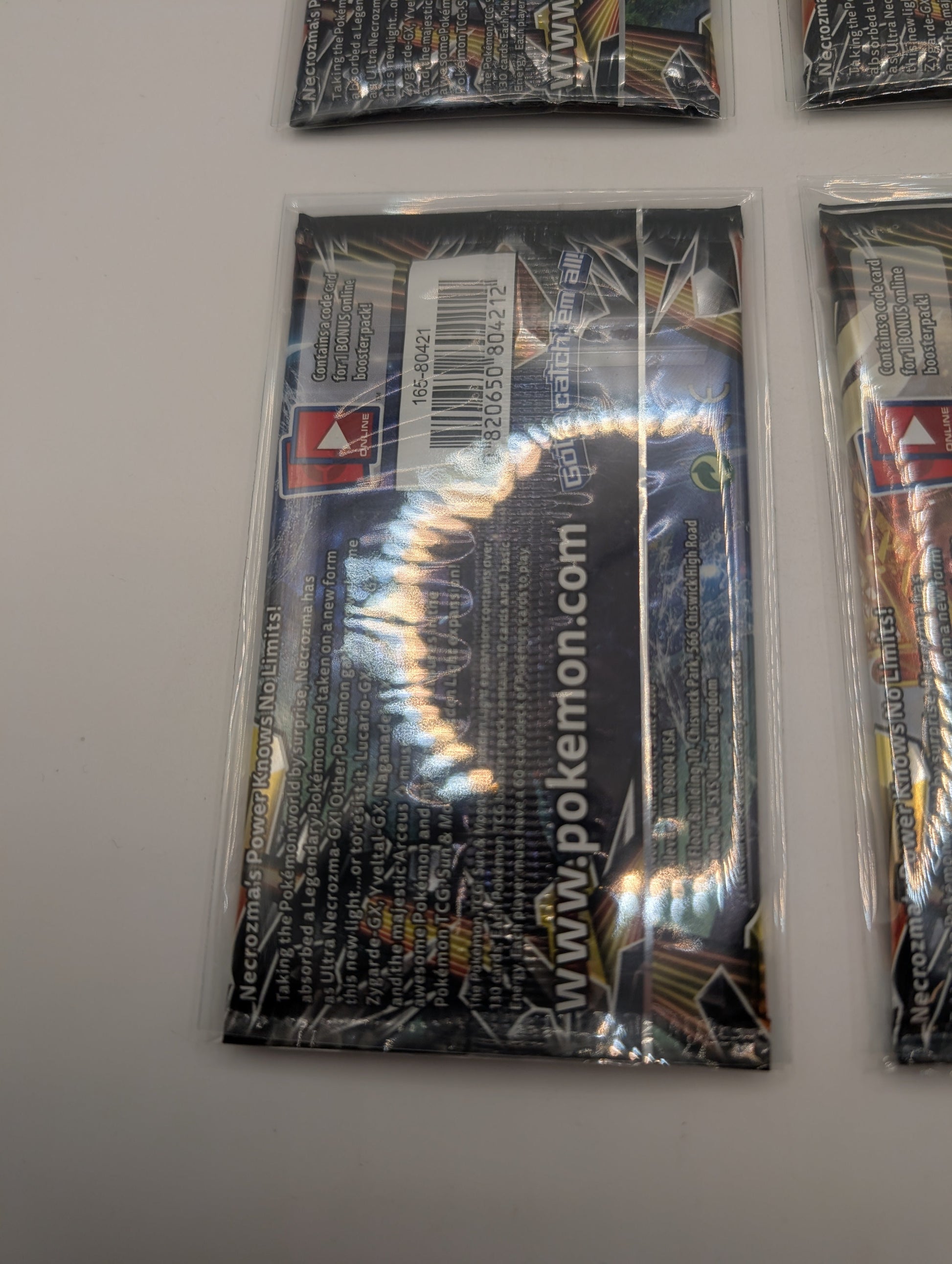 Pokemon Sun & Moon Forbidden Light Sealed Booster Pack - Art Set. 4 Packs FRENLY BRICKS - Open 7 Days