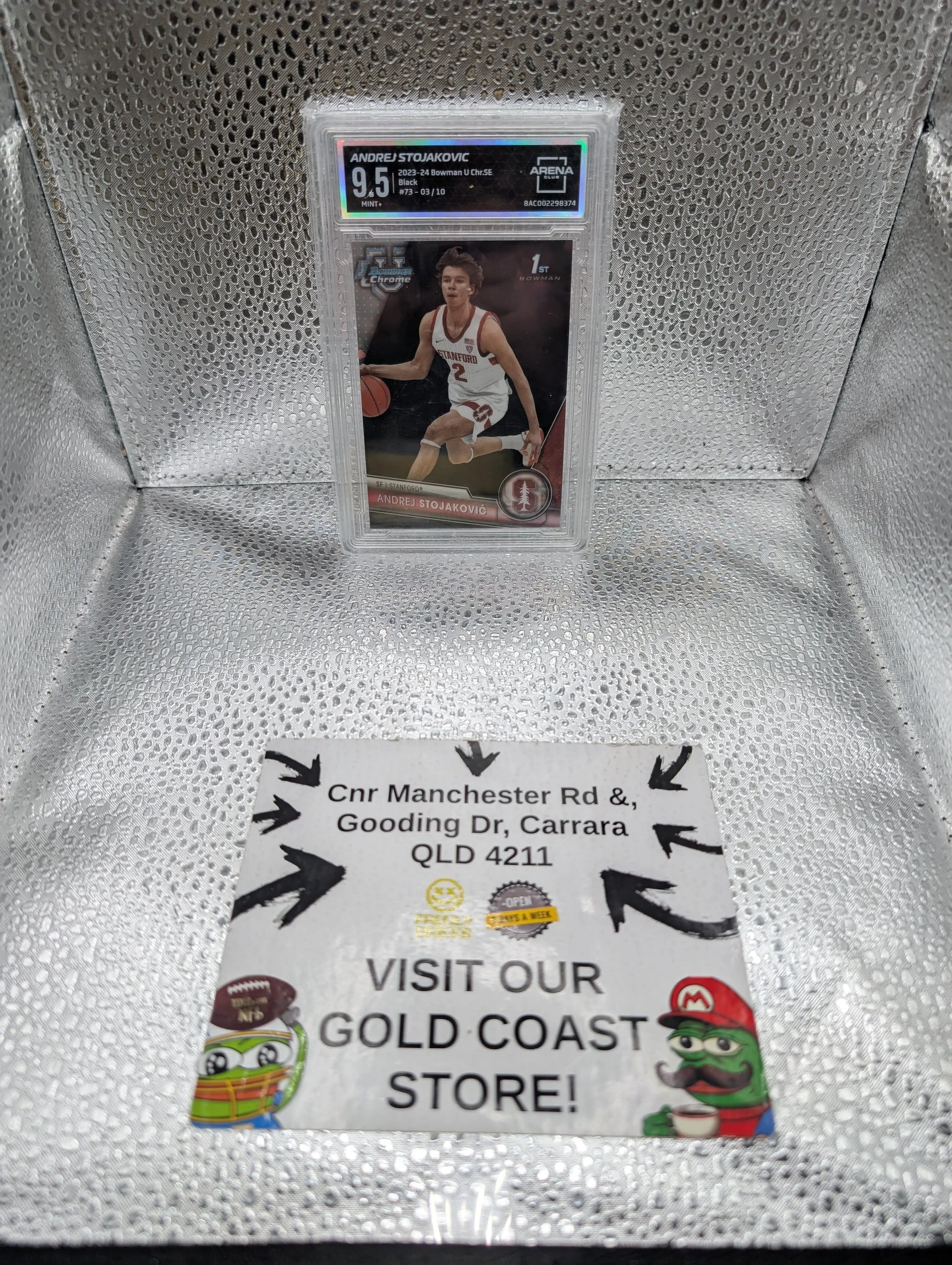 ANDREJ STOJAKOVIC 2023-24 Bowman U Chrome #73 /10 Arena 9.5 FRENLY BRICKS - Open 7 Days