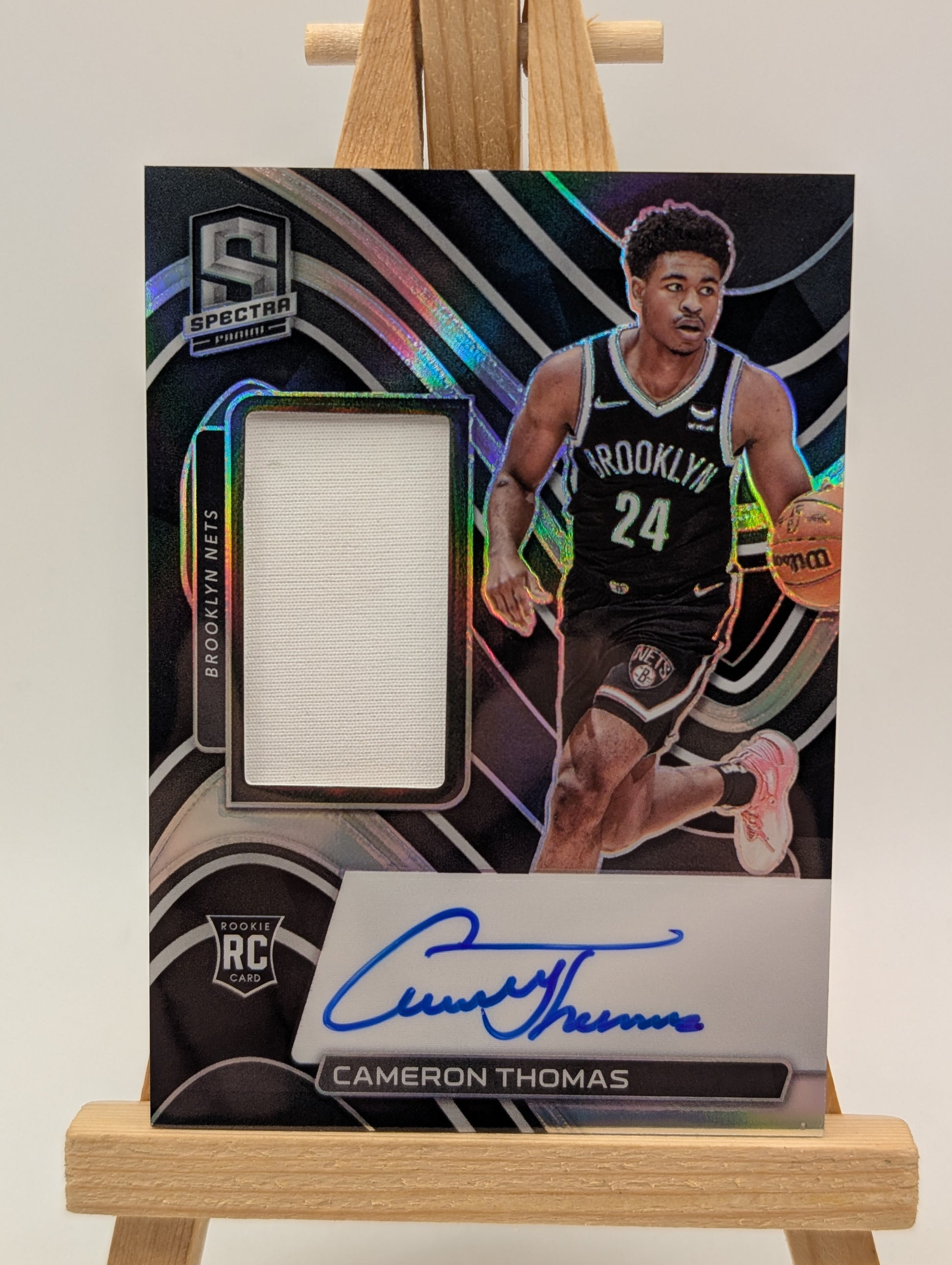 2021-22 Spectra Cam Cameron Thomas #/149 Auto RPA Patch Rookie RC SP