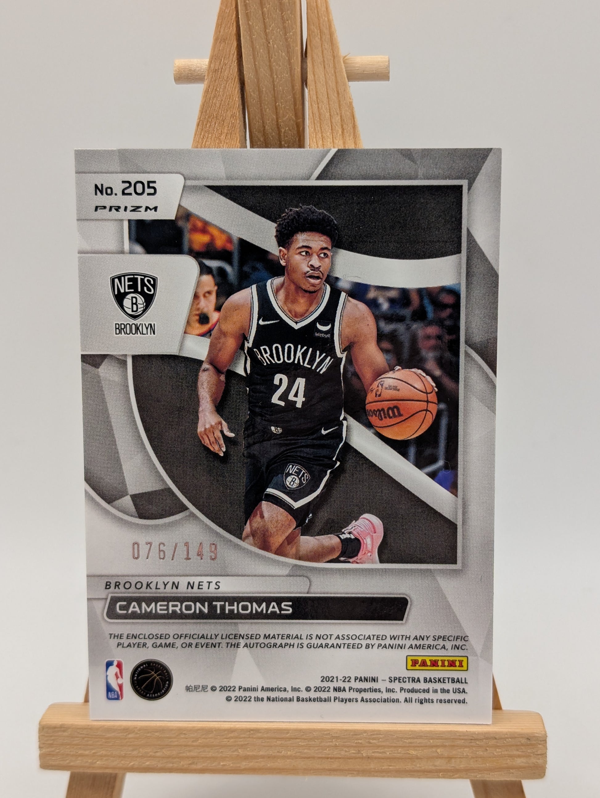 2021-22 Spectra Cam Cameron Thomas #/149 Auto RPA Patch Rookie RC SP
