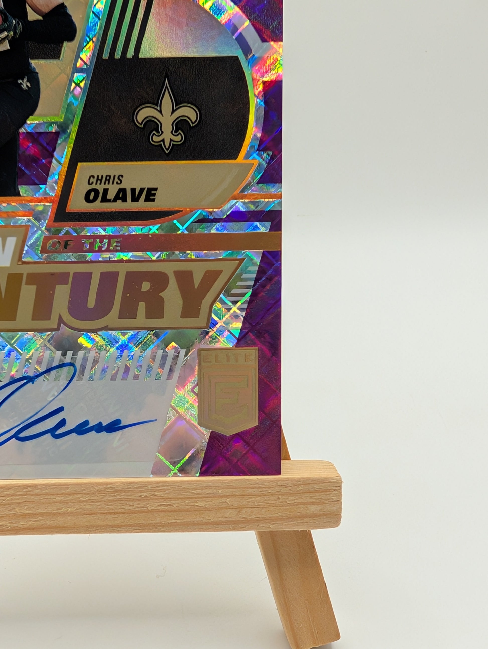 2022 DONRUSS ELITE CHRIS OLAVE ROOKIE TURN OF THE CENTURY AUTO SP /49-SAINT WR FRENLY BRICKS - Open 7 Days