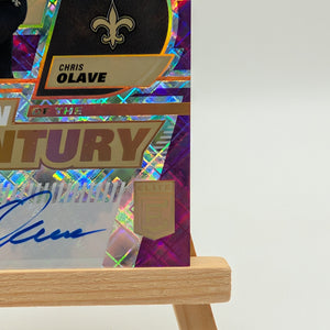 2022 DONRUSS ELITE CHRIS OLAVE ROOKIE TURN OF THE CENTURY AUTO SP /49-SAINT WR FRENLY BRICKS - Open 7 Days