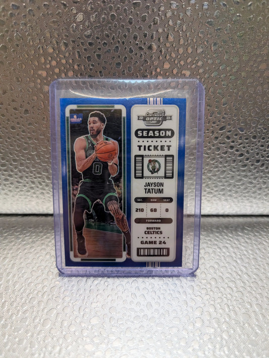 Jayson Tatum 2022-23 Panini Optic /99 Contenders Season Ticket Blue #18 FRENLY BRICKS - Open 7 Days