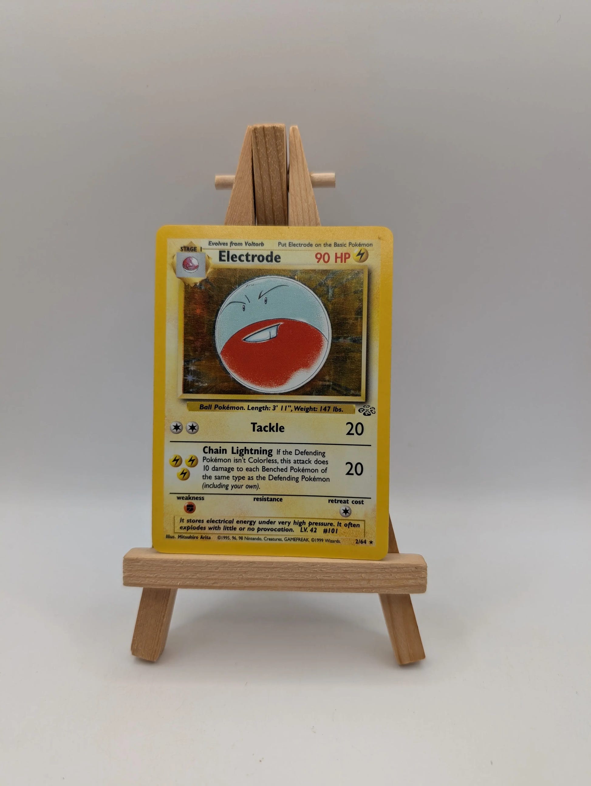 Electrode 2/64 No Symbol Rare Holo Jungle TCG 1999 Pokémon Card FRENLY BRICKS - Open 7 Days image 1