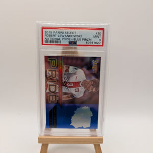 ROBERT LEWANDOWSKI 2015-16 PANINI SELECT NATIONAL PRIDE BLUE PRIZMS /299 PSA 9 FRENLY BRICKS - Open 7 Days