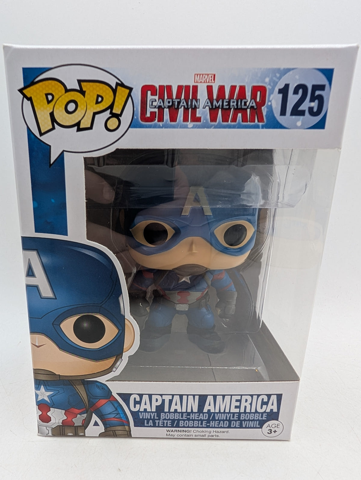 Funko POP! Marvel Captain America Civil War Captain America #125 image 1