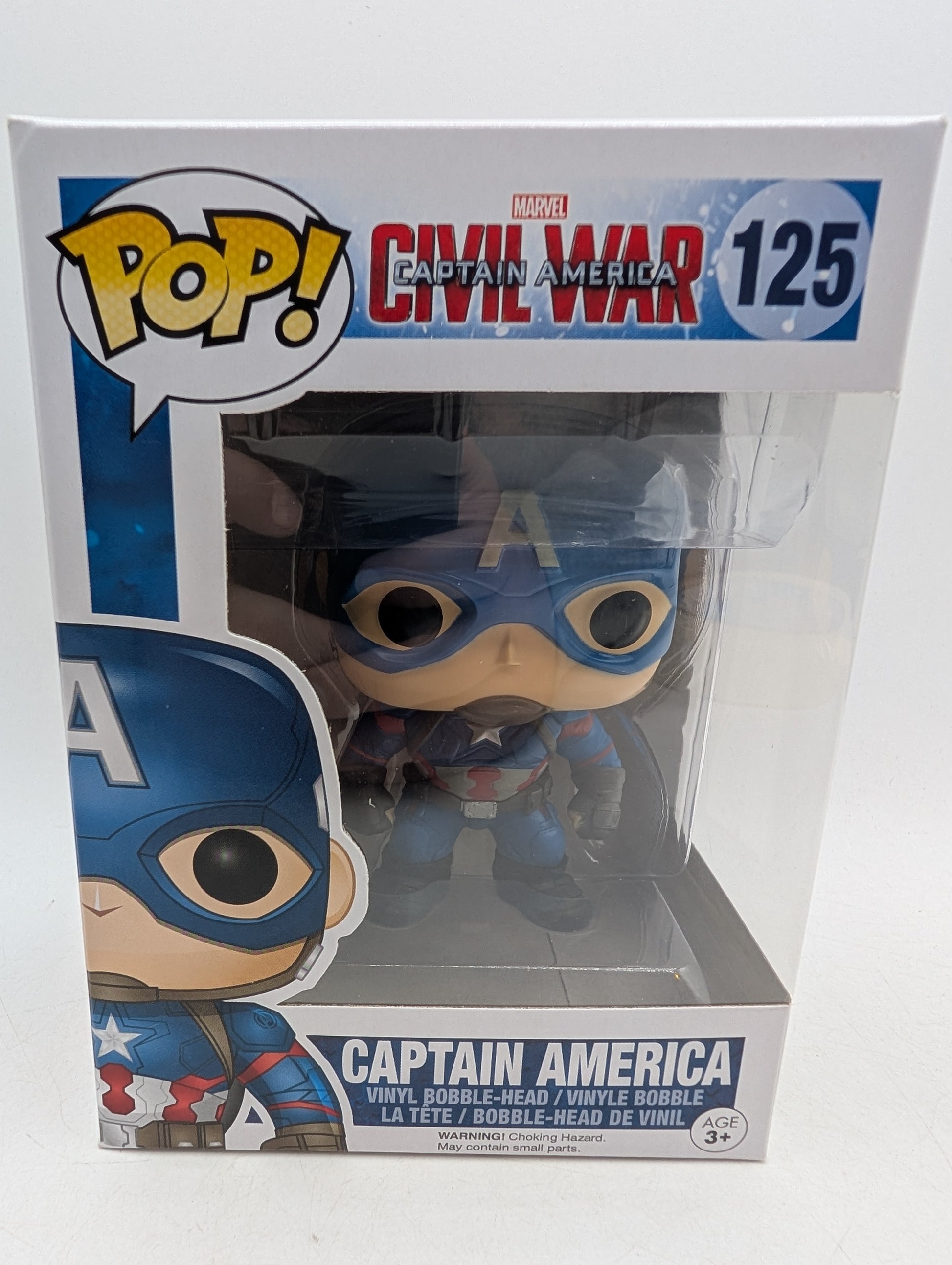 Funko POP! Marvel Captain America Civil War Captain America #125 image 1