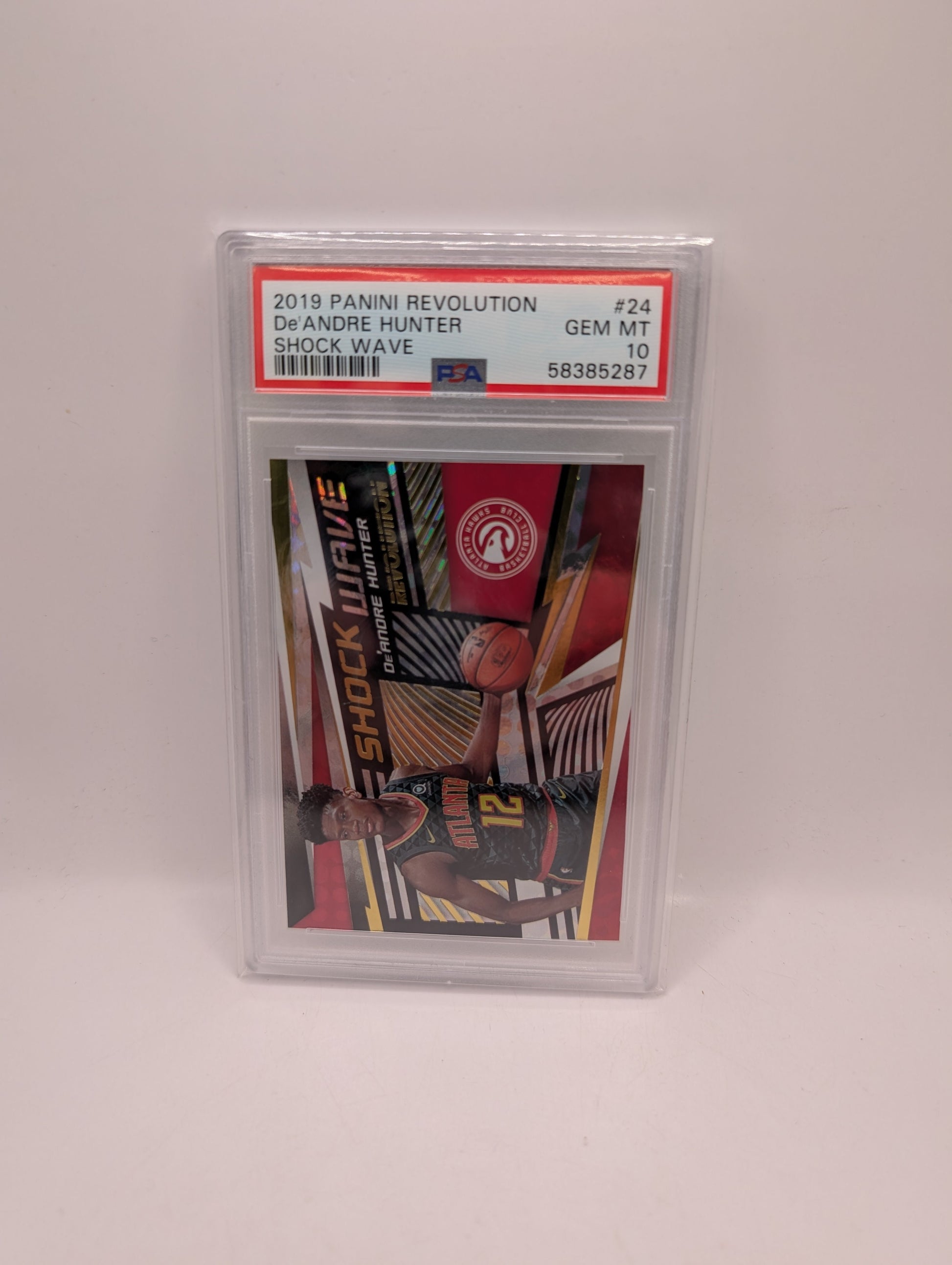 2019-20 Panini Revolution De’Andre Hunter Shock Wave Rookie Card No.24 Hawks PSA 10 FRENLY BRICKS - Open 7 Days