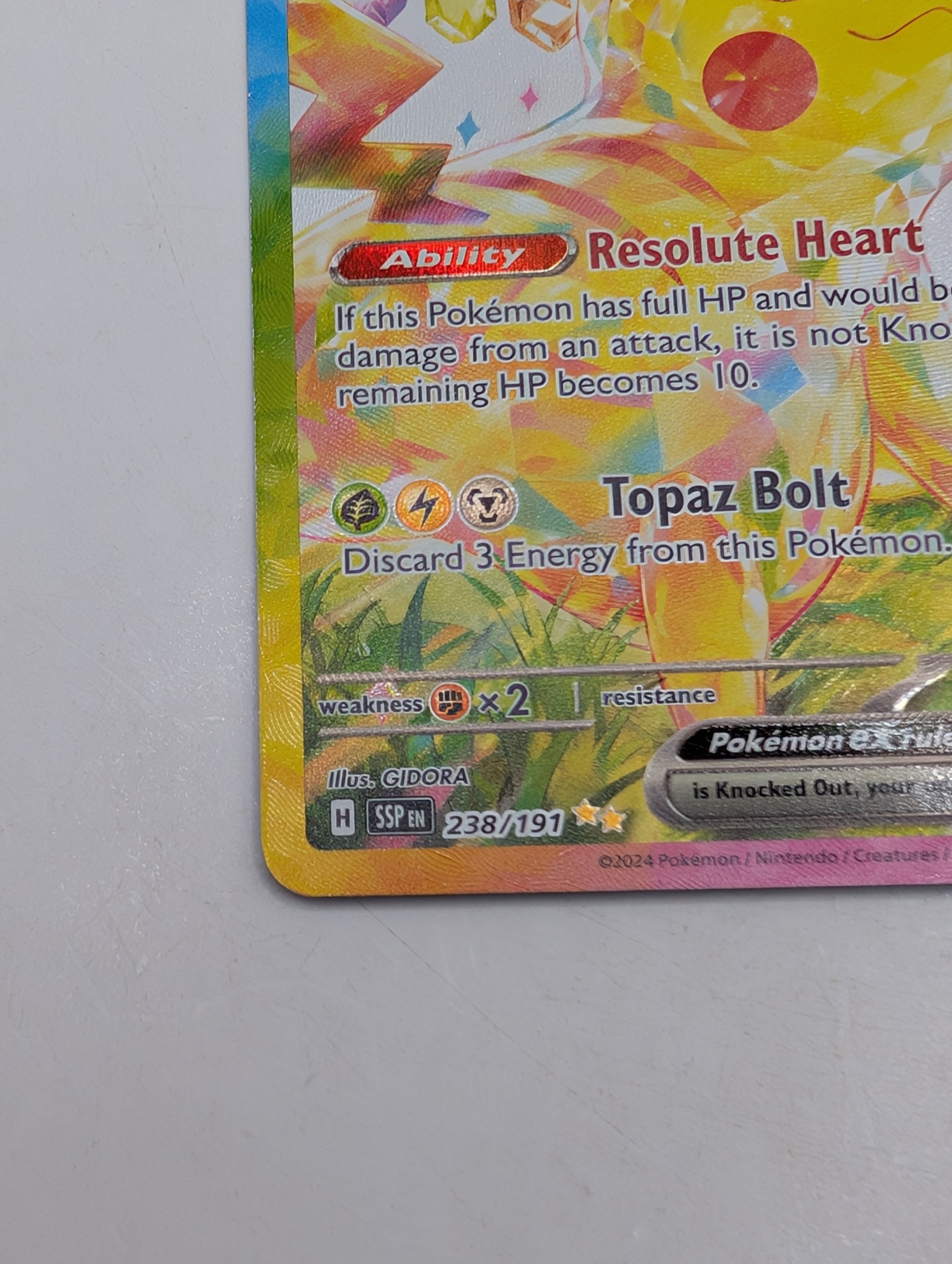 Pokémon Pikachu ex 238/191 SV08 Surging Sparks Special Illustration Rare FRENLY BRICKS - Open 7 Days