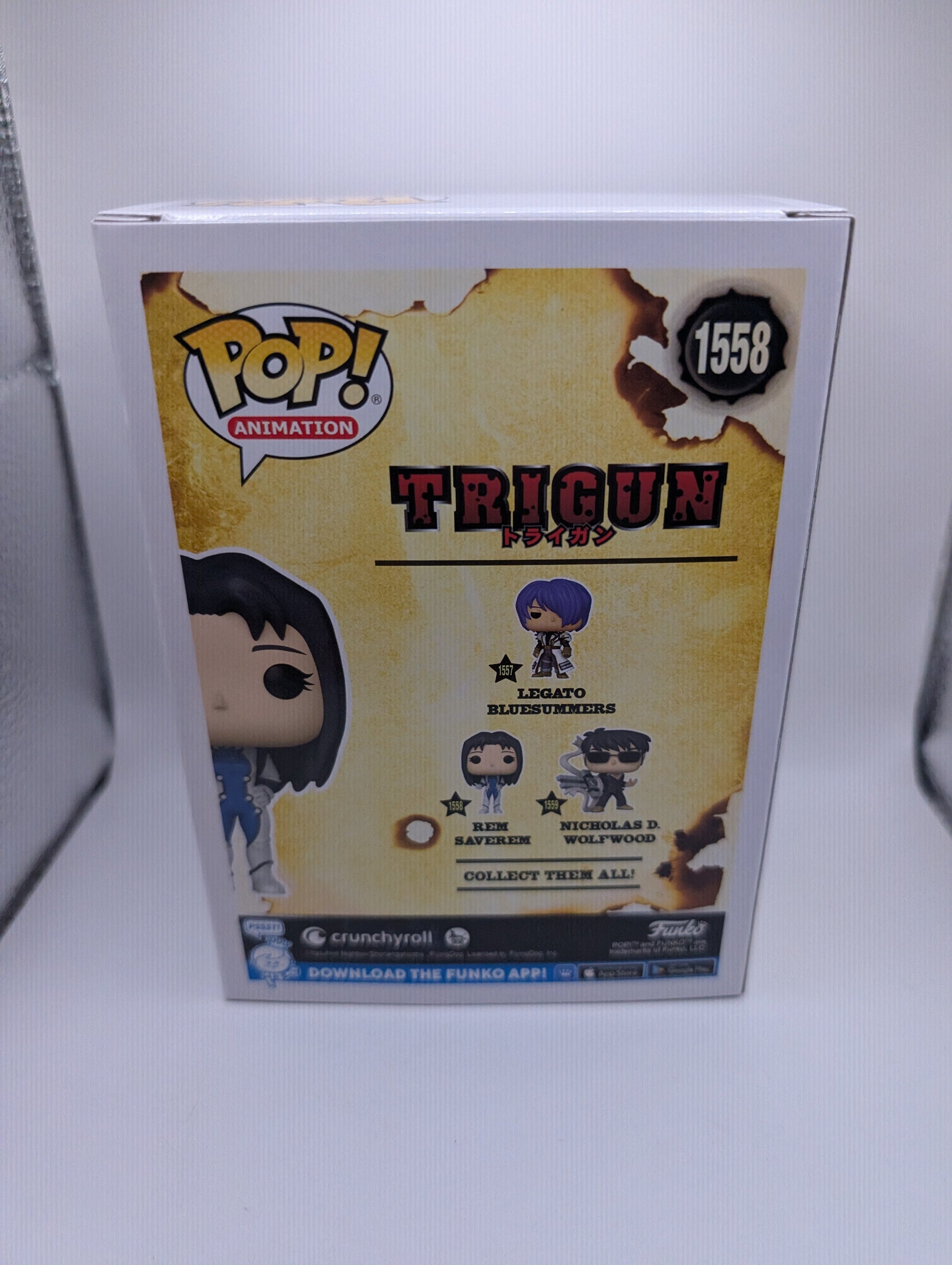 Trigun - Rem Saverem #1558 Pop! Vinyl Figure FRENLY BRICKS - Open 7 Days