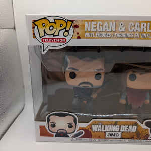 Funko Pop! The Walking Dead: Negan and Carl Grimes 2 Pack FRENLY BRICKS - Open 7 Days