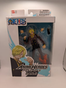 2023 Bandai One Piece Anime Heroes Sanji 6” Action Figure FACTORY SEALED BOX New