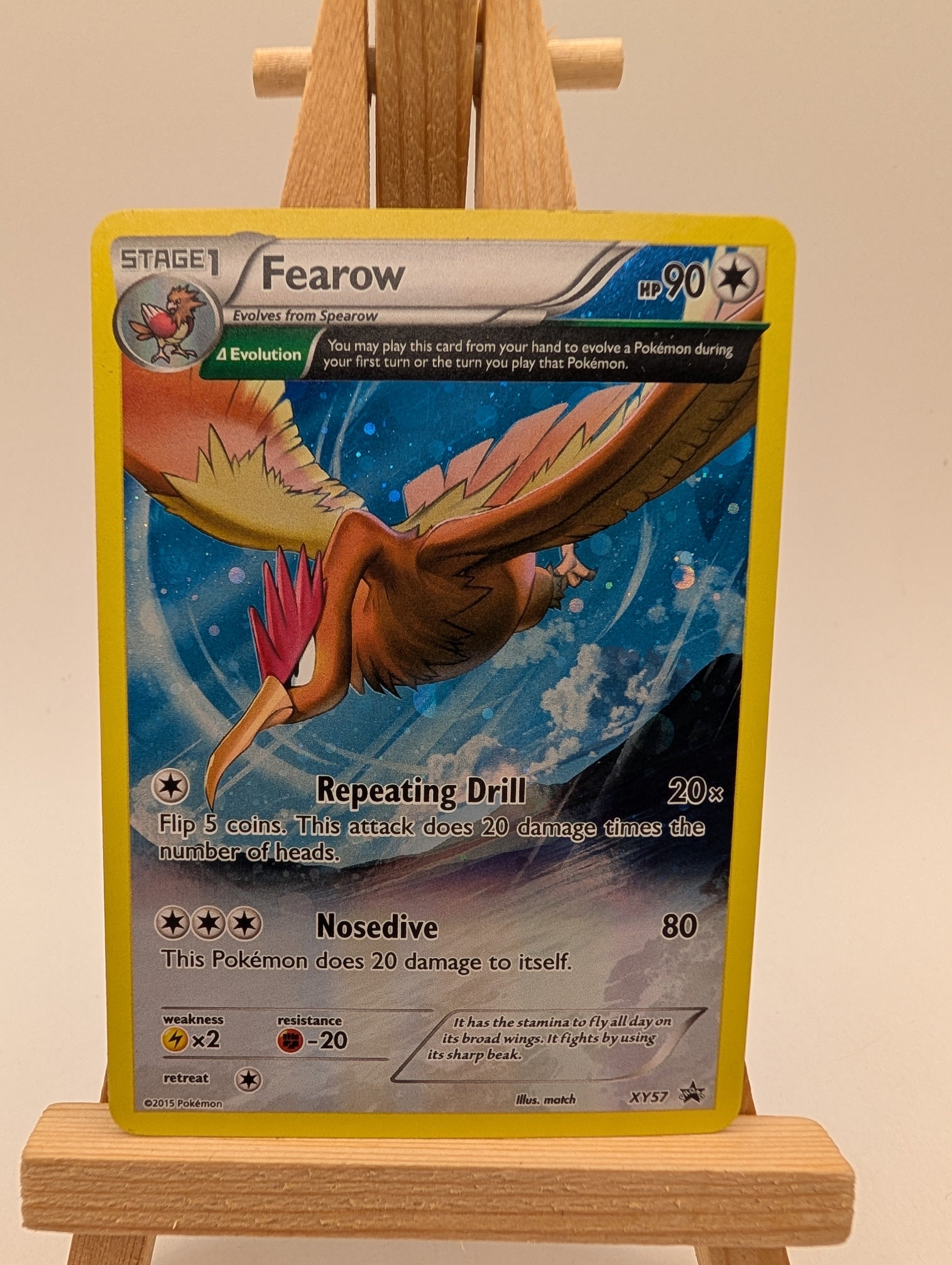 Pokemon TCG Cards Fearow XY57 Black Star Full Art Holo Promo MP FRENLY BRICKS - Open 7 Days