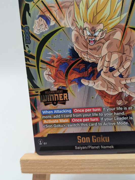 Son Goku FP-034 Release Event Winner Tournament Promo 	Dragon Ball Card Fusion W FRENLY BRICKS - Open 7 Days