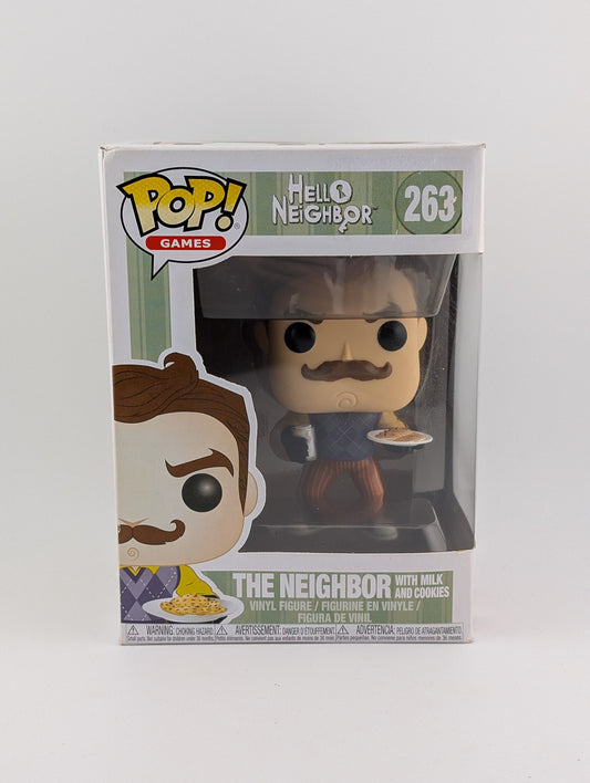 Funko POP! Games Hello Neighbor #263 The Neighbor With Milk And Cookies Vinyl Collectable Rare FRENLY BRICKS - Open 7 Days