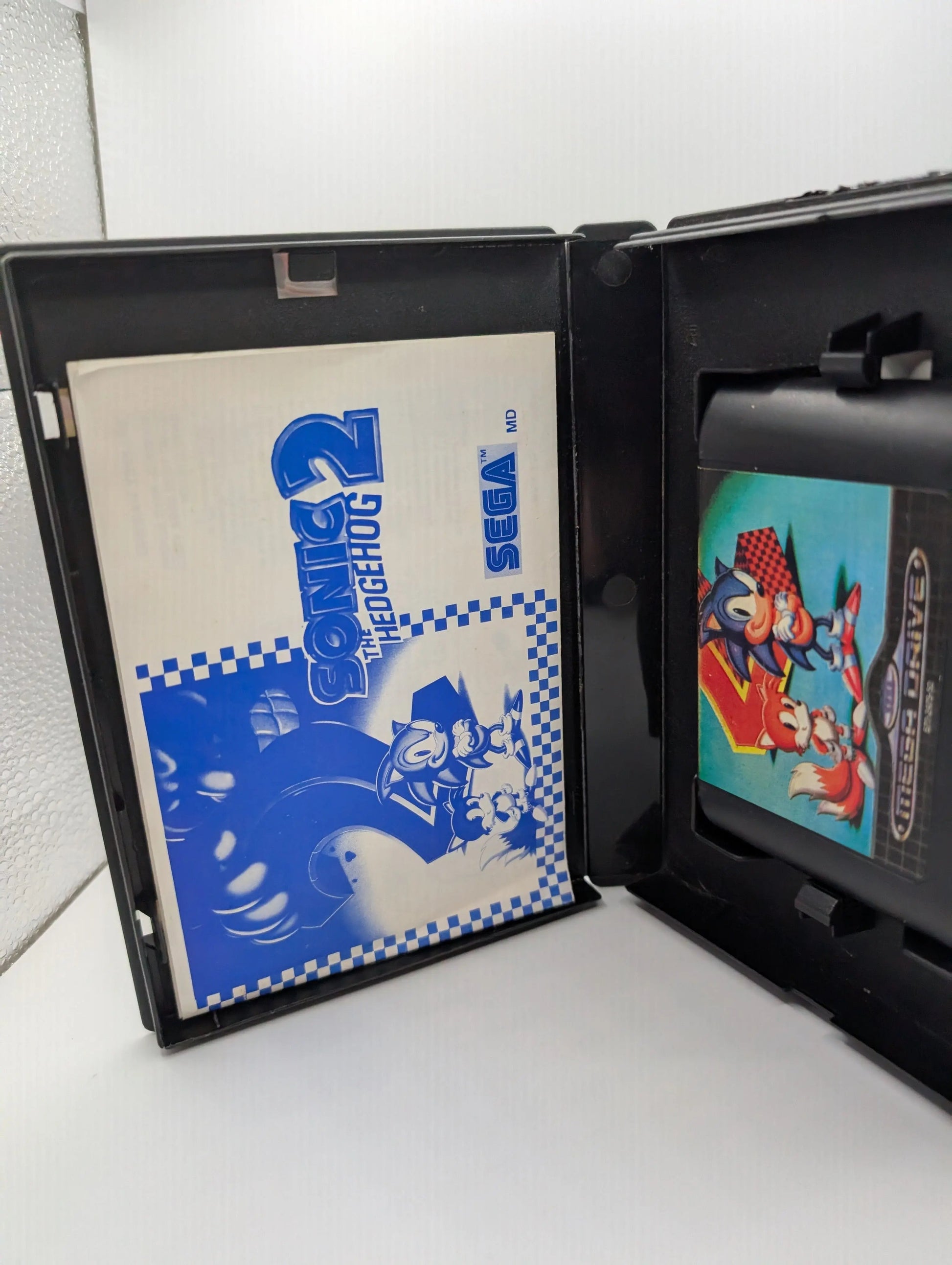 Sega Mega Drive SMD - Sonic The Hedgehog 2 - Cart + Box + Manual USED PAL FRENLY BRICKS - Open 7 Days