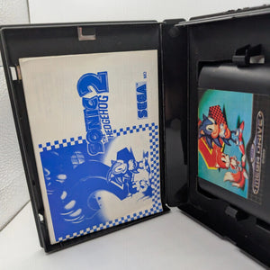 Sega Mega Drive SMD - Sonic The Hedgehog 2 - Cart + Box + Manual USED PAL FRENLY BRICKS - Open 7 Days