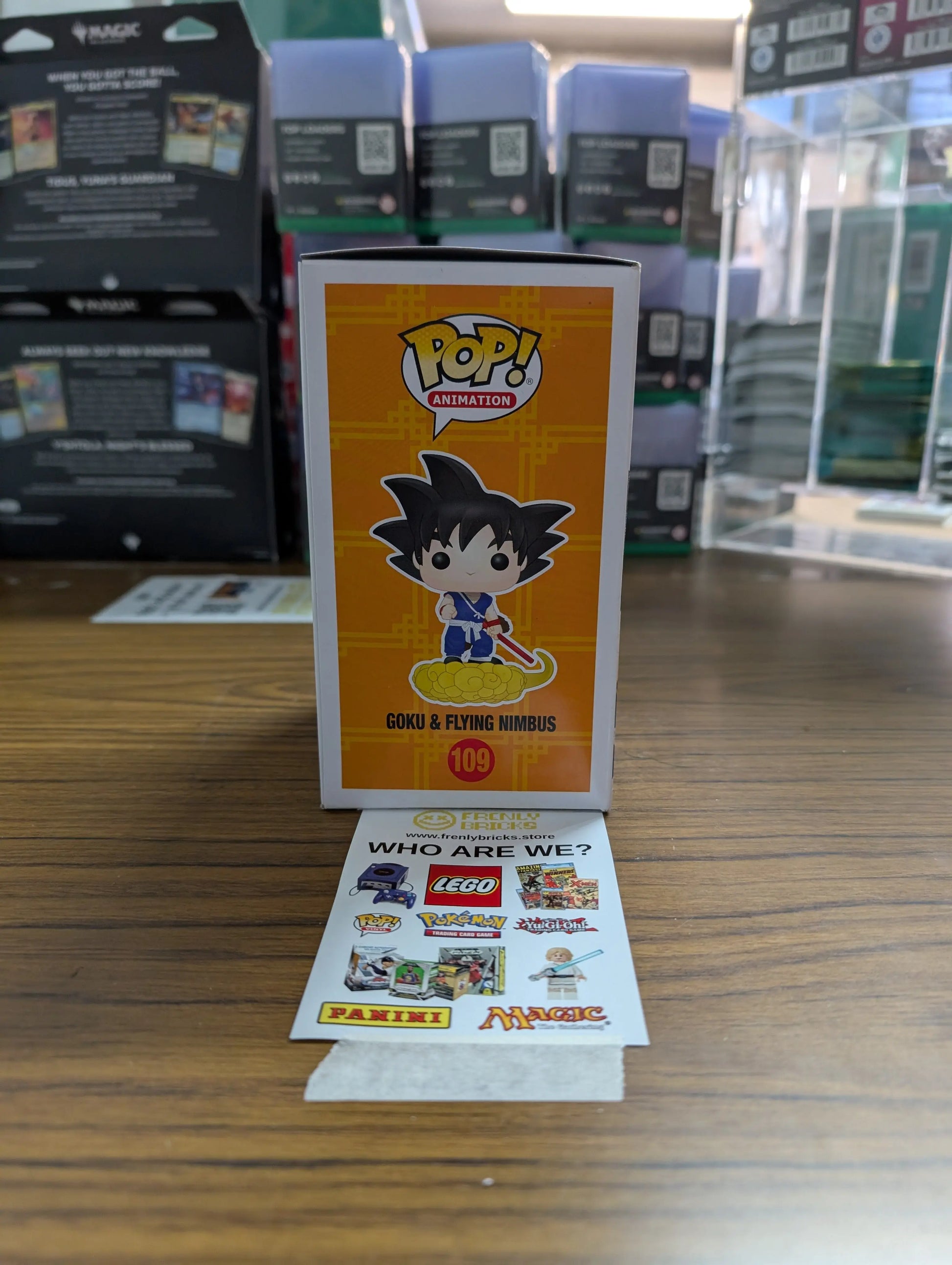 FUNKO Pop Vinyl Goku & Fling Nimbus #109 FRENLY BRICKS - Open 7 Days