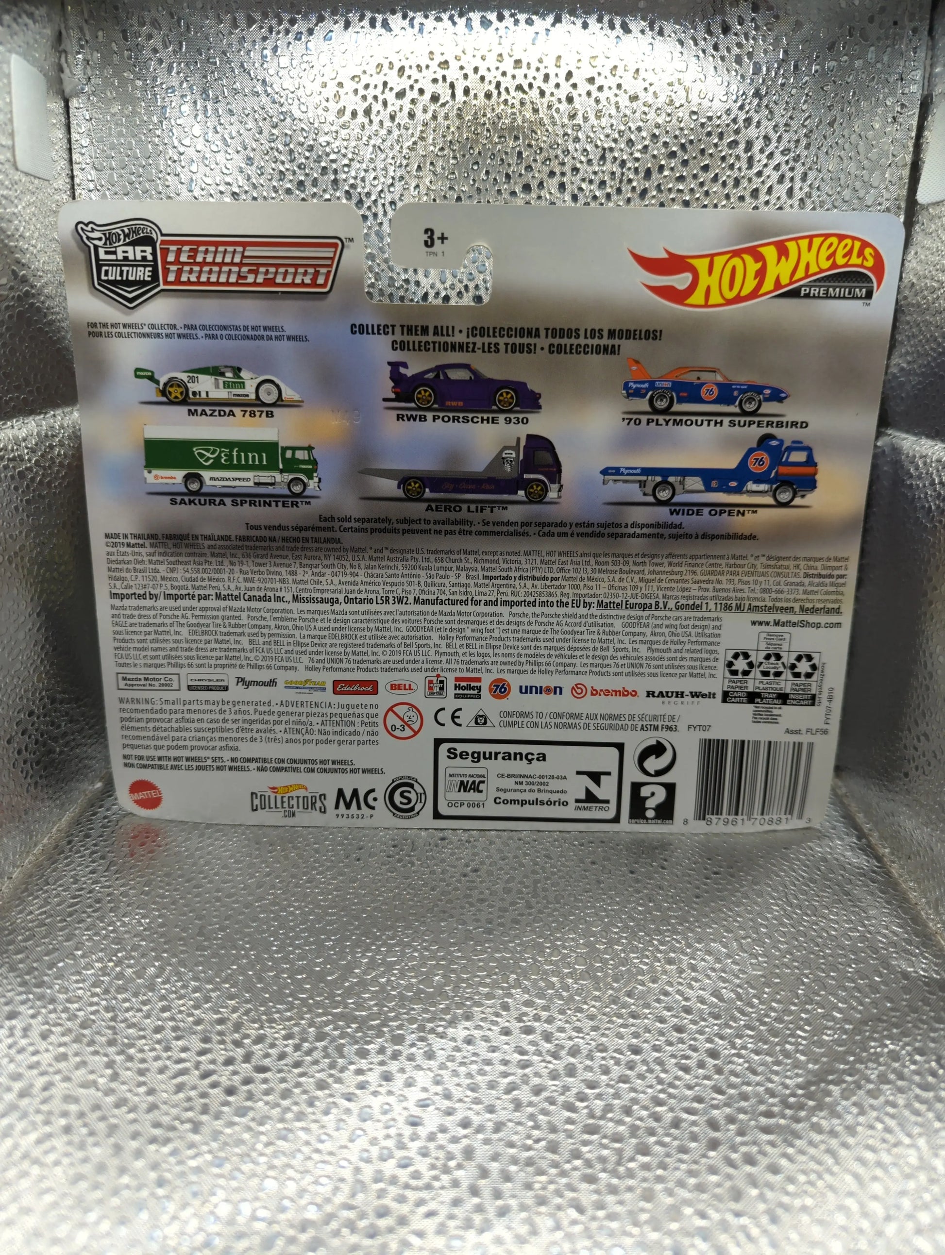 Hot Wheels Car Culture Team Transport '70 Plymouth Superbird Wide Open #18 FRENLY BRICKS - Open 7 Days