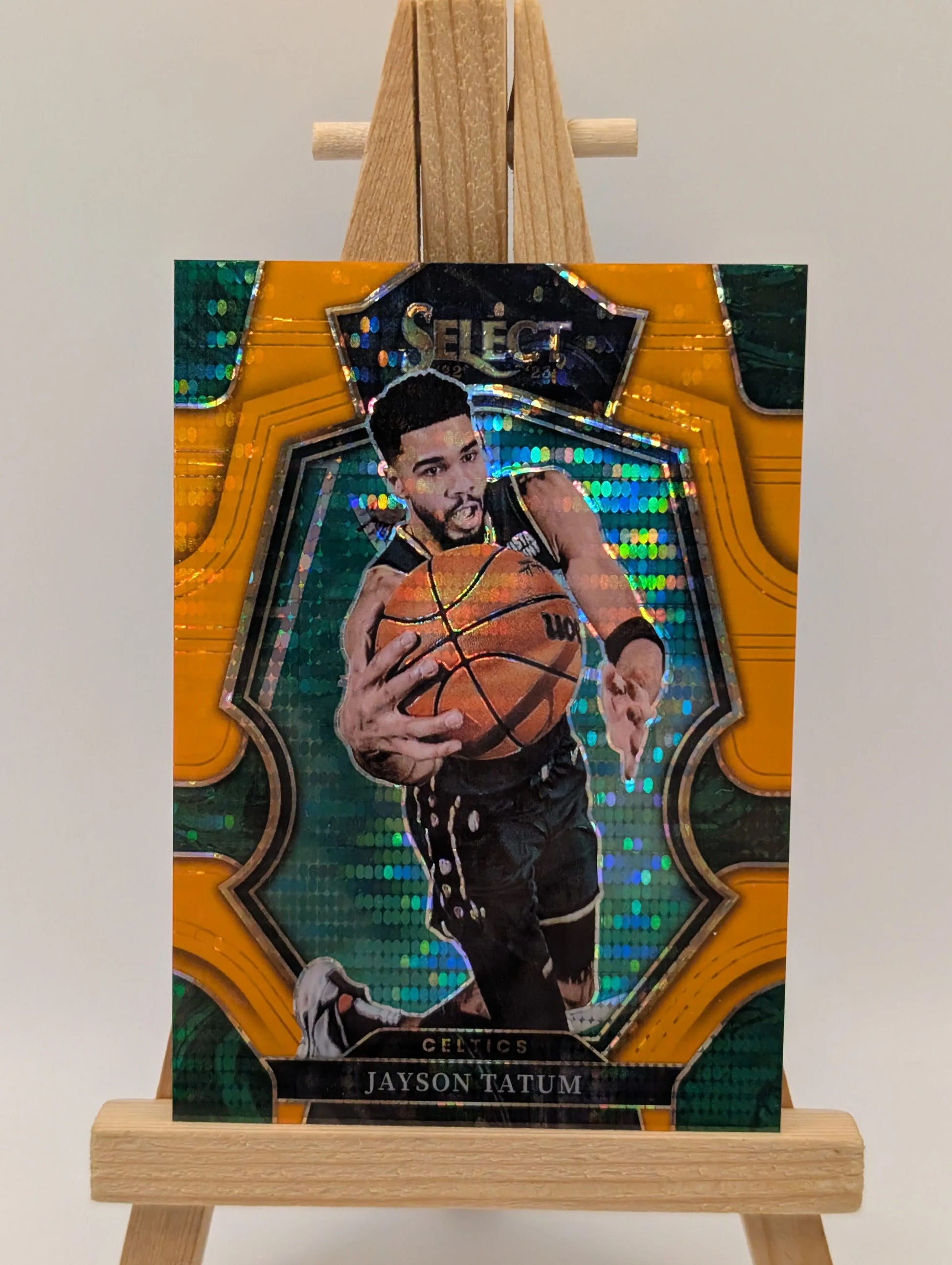 2022-23 Panini Select Basketball Premier #155 Jayson Tatum Boston Celtics Orange /15 FRENLY BRICKS - Open 7 Days image 2