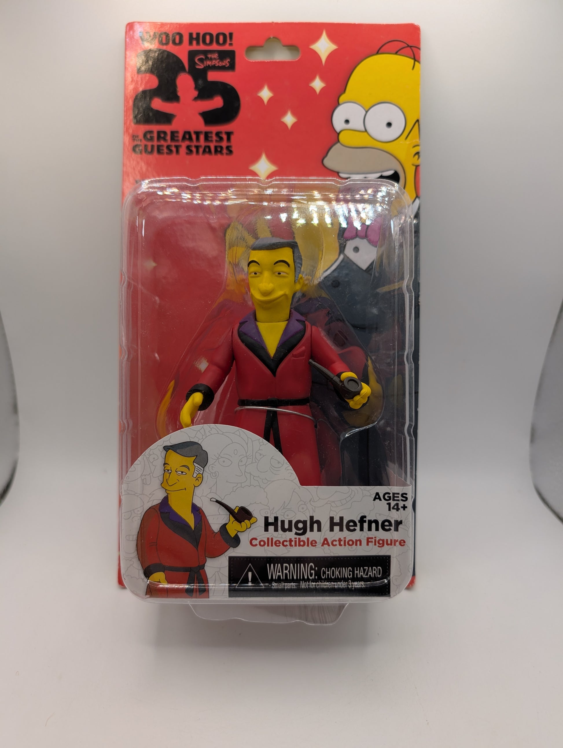 NECA The Simpsons Guest Stars Series 1 Playboy HUGH HEFNER Action Figure