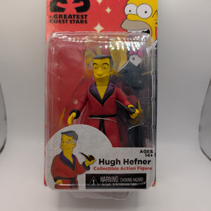 NECA The Simpsons Guest Stars Series 1 Playboy HUGH HEFNER Action Figure