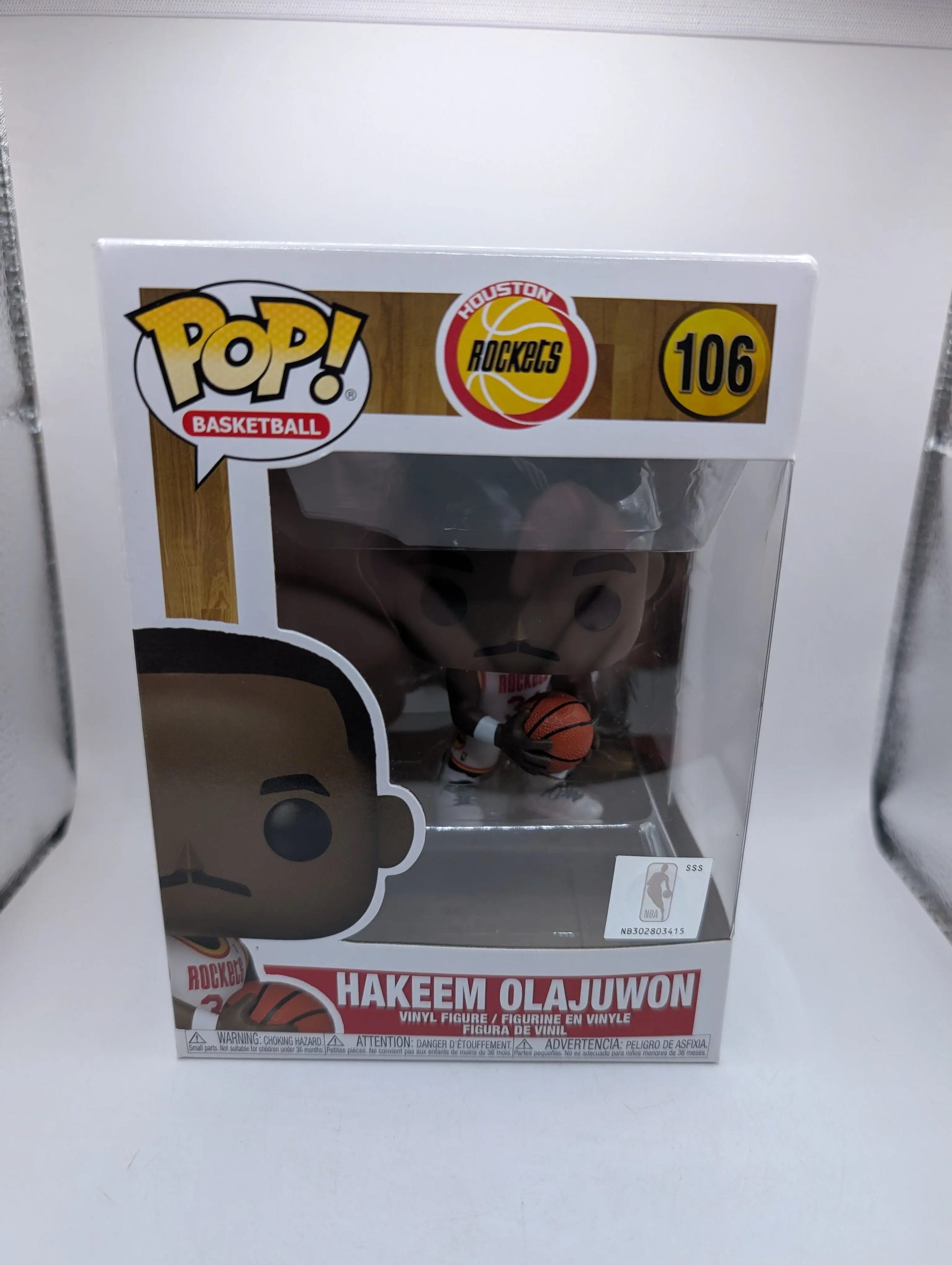 NBA Basketball - Hakeem Olajuwon Houston Rockets POP! Vinyl Figure #106 Funko image 1