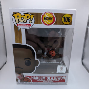 NBA Basketball - Hakeem Olajuwon Houston Rockets Pop! Vinyl Figure #106 FRENLY BRICKS - Open 7 Days