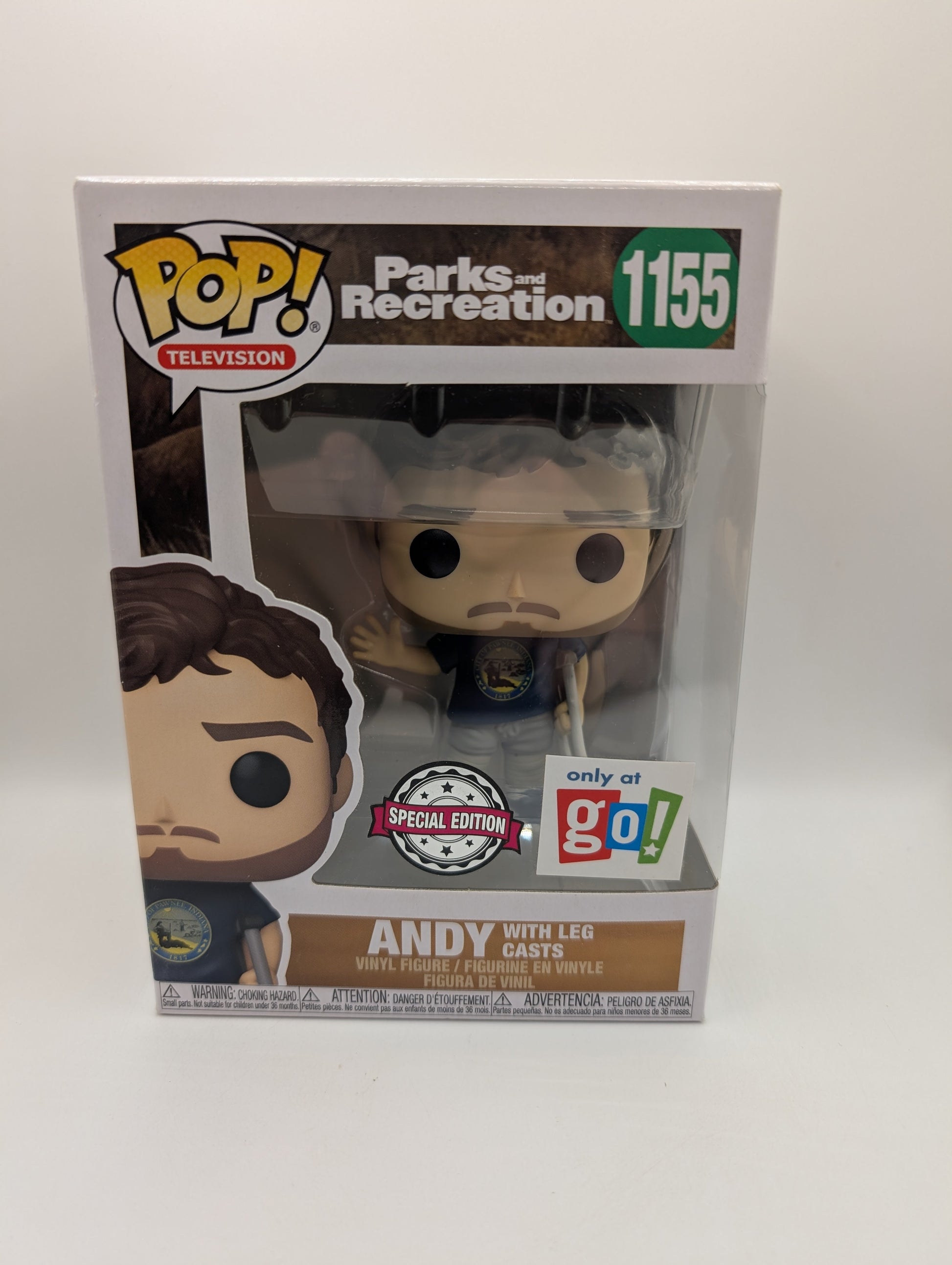 POP VINYL - ANDY WITH LEG CAST - 1155 - SPECIAL EDITION FRENLY BRICKS - Open 7 Days