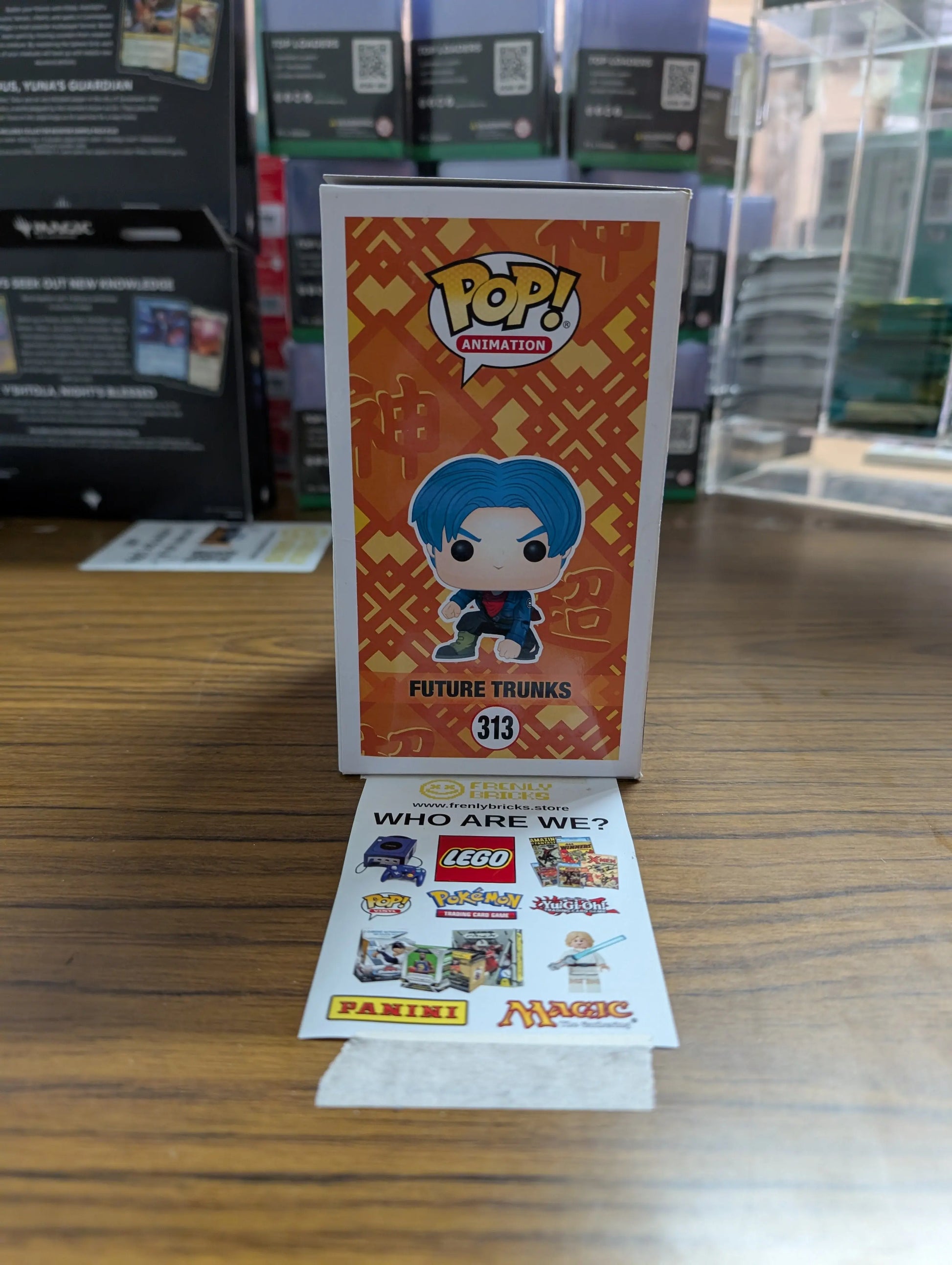 FUNKO Pop Vinyl Future Trunks #313 FRENLY BRICKS - Open 7 Days