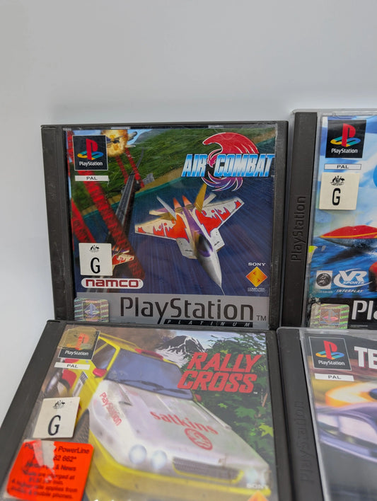 PS1 PlayStation 4x Game Lot Bundle Untested Racing Boating Games Used FRENLY BRICKS - Open 7 Days