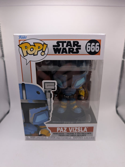Star Wars: The Mandalorian - Paz Vizsla Pop! Vinyl Figure #666 FRENLY BRICKS - Open 7 Days
