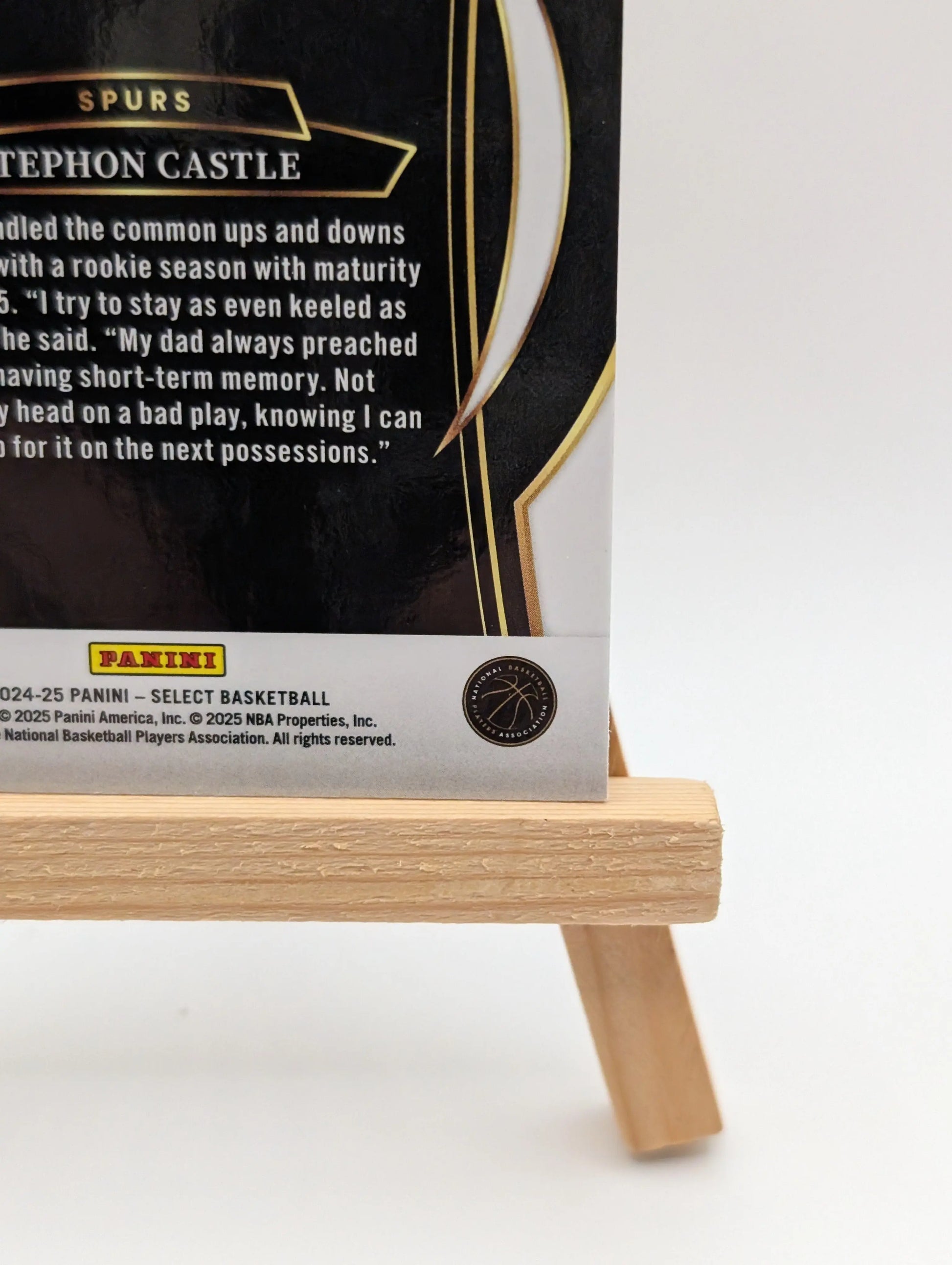 2024-25 Panini Select Concourse Stephon Castle #72 Cosmic Prizm (RC) Spurs FRENLY BRICKS - Open 7 Days