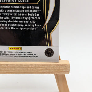 2024-25 Panini Select Concourse Stephon Castle #72 Cosmic Prizm (RC) Spurs FRENLY BRICKS - Open 7 Days