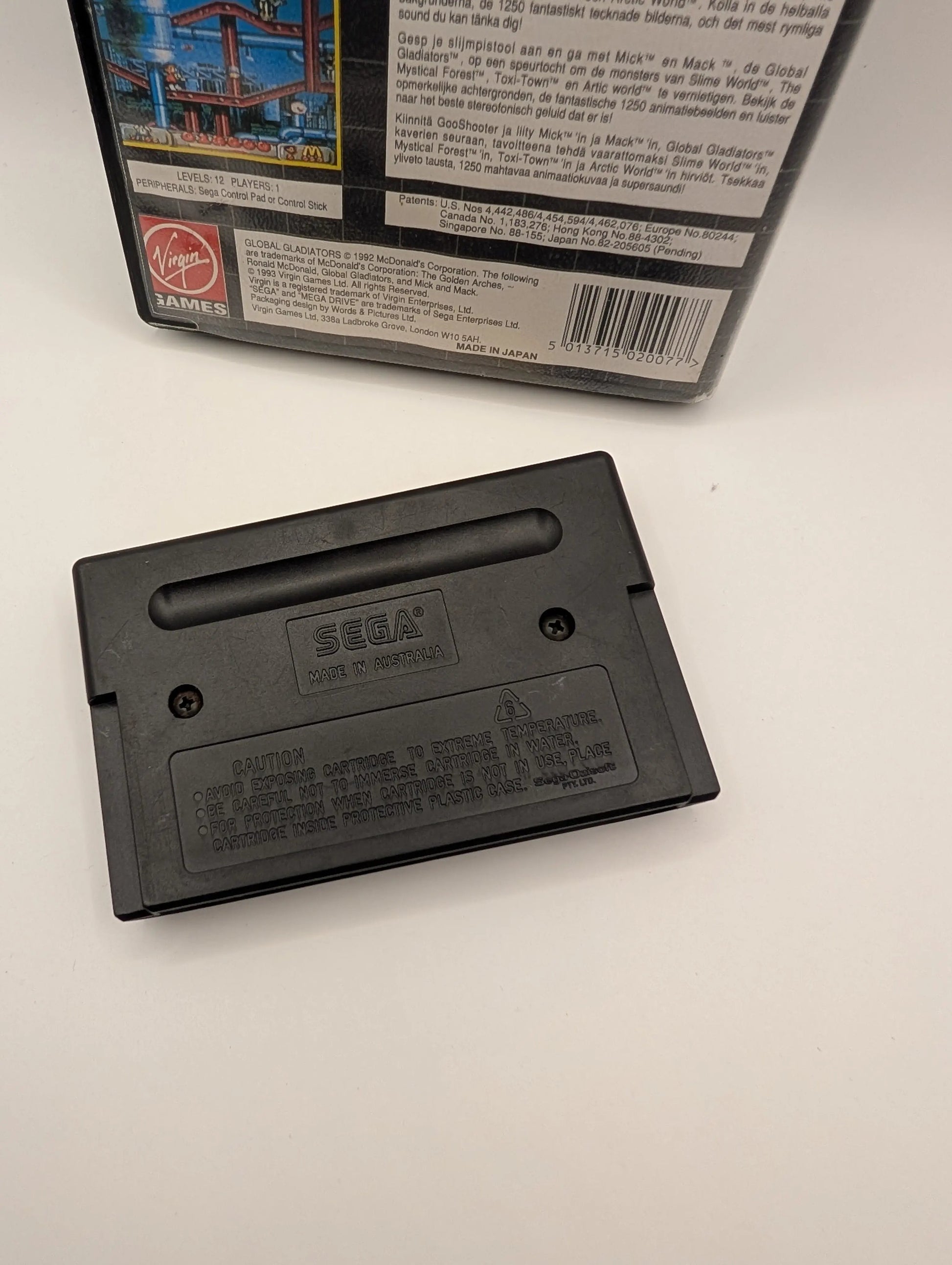 Global Gladiators Sega Mega Drive Complete Fair Condtion 1993 PAL USED FRENLY BRICKS - Open 7 Days