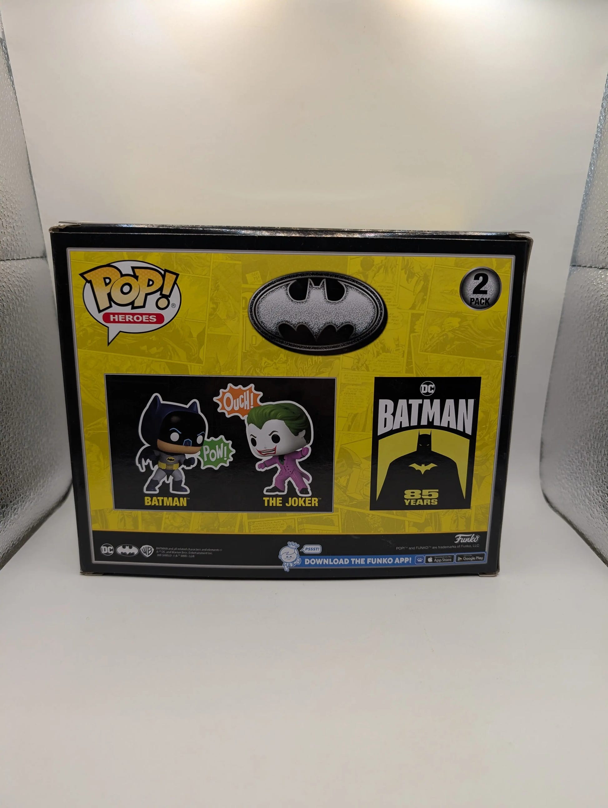 Batman -Batman & The Joker (1966) 85th Anniversary Pop! Vinyl Figure (RS) 2-Pack FRENLY BRICKS - Open 7 Days image 3