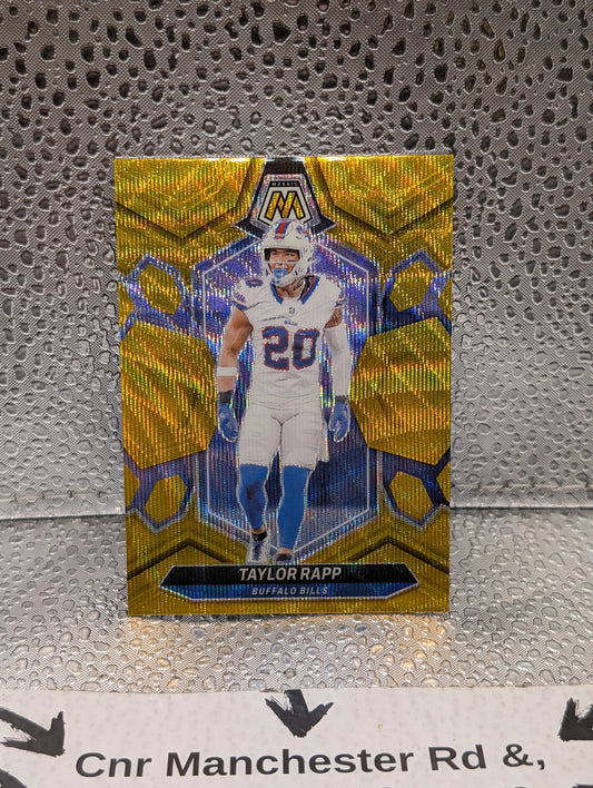 2024 Panini Mosaic Taylor Rapp GOLD Buffalo Bills /17 FRENLY BRICKS - Open 7 Days