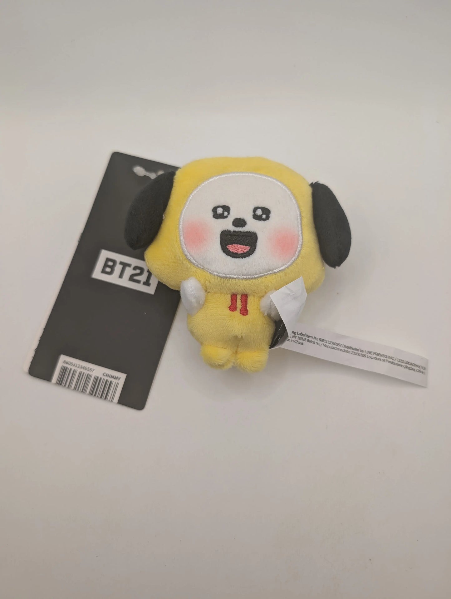 BT21 Baby Chimmy Today's Face Heartbeat Plush Keychain - Official LINE Friends FRENLY BRICKS - Open 7 Days
